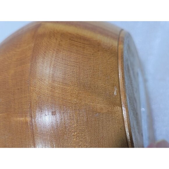Artisan Crafted Wooden Bowl Trinkets Desktop Cottage Core 3" - Picture 8 of 9